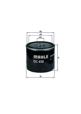 Eļļas filtrs MAHLE OC 458 1