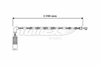 Indikators, Bremžu uzliku nodilums TOMEX Brakes TX 30-38 1