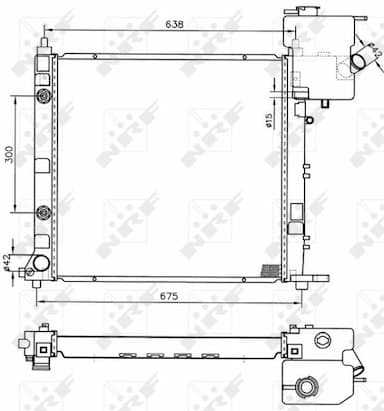 Radiators, Motora dzesēšanas sistēma NRF 50582 5