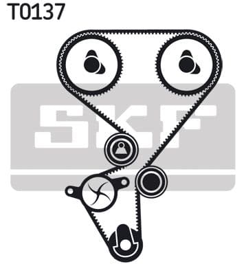 Zobsiksnas komplekts SKF VKMA 03130 2