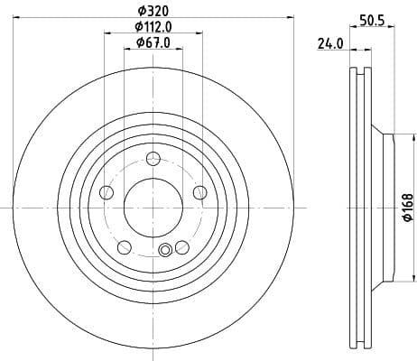 Bremžu diski HELLA 8DD 355 133-251 1