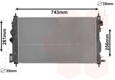 Radiators, Motora dzesēšanas sistēma VAN WEZEL 37002599 1