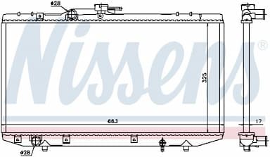 Radiators, Motora dzesēšanas sistēma NISSENS 64843 5