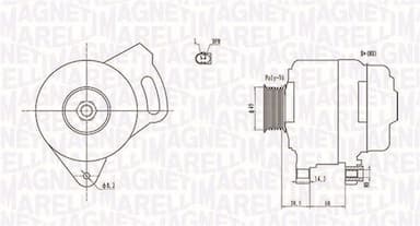 Ģenerators MAGNETI MARELLI 063731750010 1