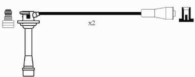 Augstsprieguma vadu komplekts NGK 0717 2