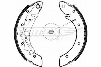 Bremžu loku komplekts TOMEX Brakes TX 20-75 1