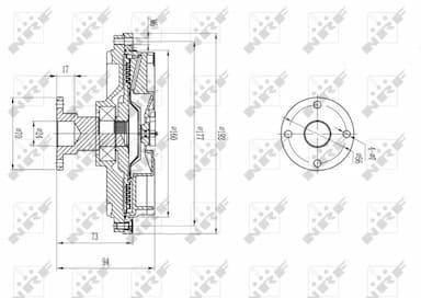 Sajūgs, Radiatora ventilators NRF 49591 5