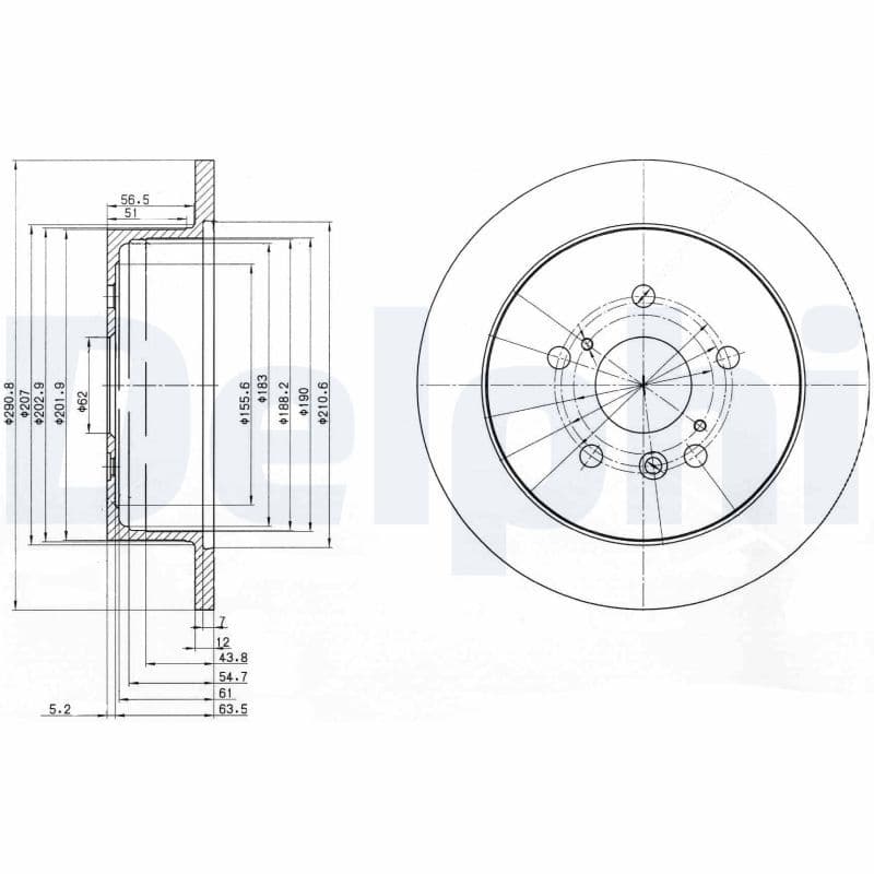 Bremžu diski DELPHI BG3779 1