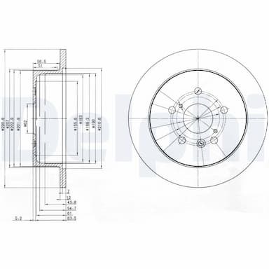 Bremžu diski DELPHI BG3779 1