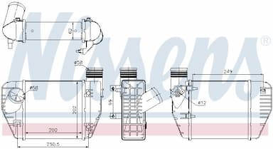 Starpdzesētājs NISSENS 96544 6