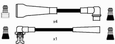 Augstsprieguma vadu komplekts NGK 8507 2