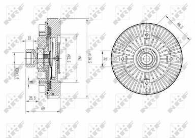 Sajūgs, Radiatora ventilators NRF 49611 5