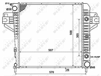 Radiators, Motora dzesēšanas sistēma NRF 53961 2