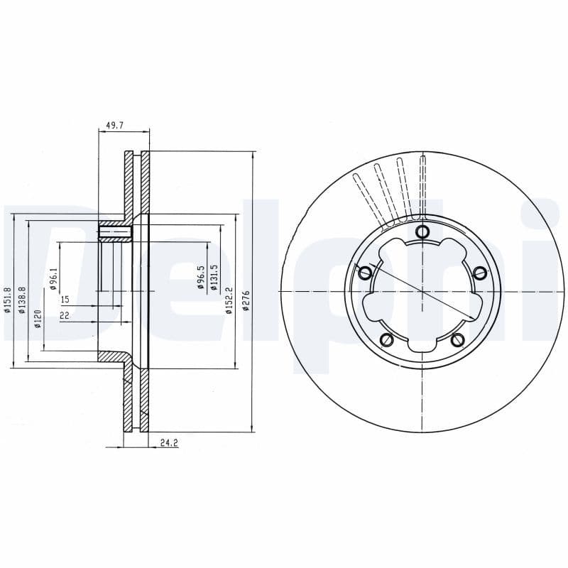 Bremžu diski DELPHI BG4173 1