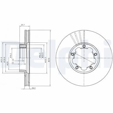 Bremžu diski DELPHI BG4173 1