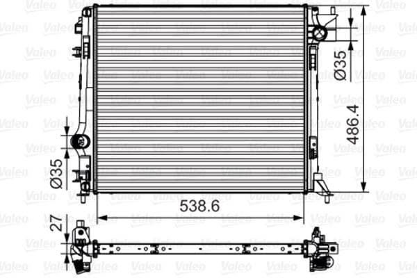 Radiators, Motora dzesēšanas sistēma VALEO 701641 1