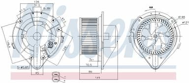 Salona ventilators NISSENS 87064 6