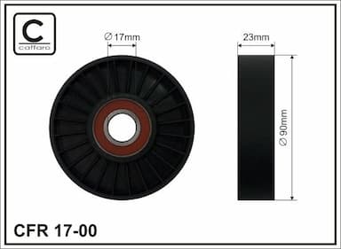 Spriegotājrullītis, Ķīļrievu siksna CAFFARO 17-00 1