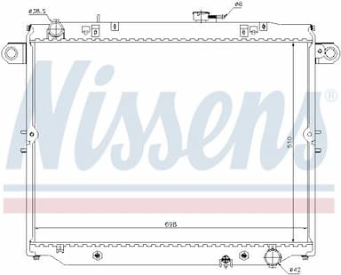 Radiators, Motora dzesēšanas sistēma NISSENS 64882 6