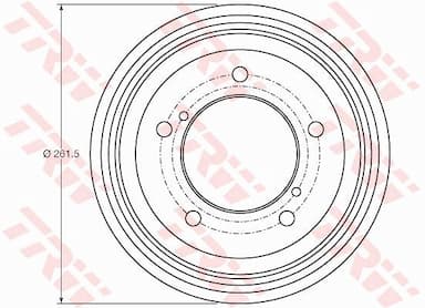 Bremžu trumulis TRW DB4421 1