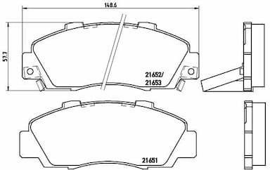 Bremžu uzliku kompl., Disku bremzes BREMBO P 28 026 1