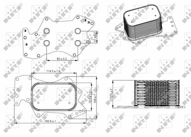 Eļļas radiators, Motoreļļa NRF 31273 2