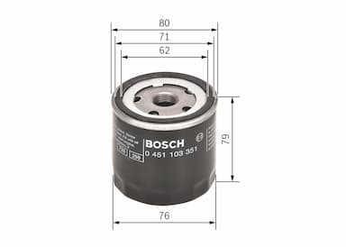 Eļļas filtrs BOSCH 0 451 103 351 5