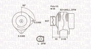 Ģenerators MAGNETI MARELLI 063731675010 1