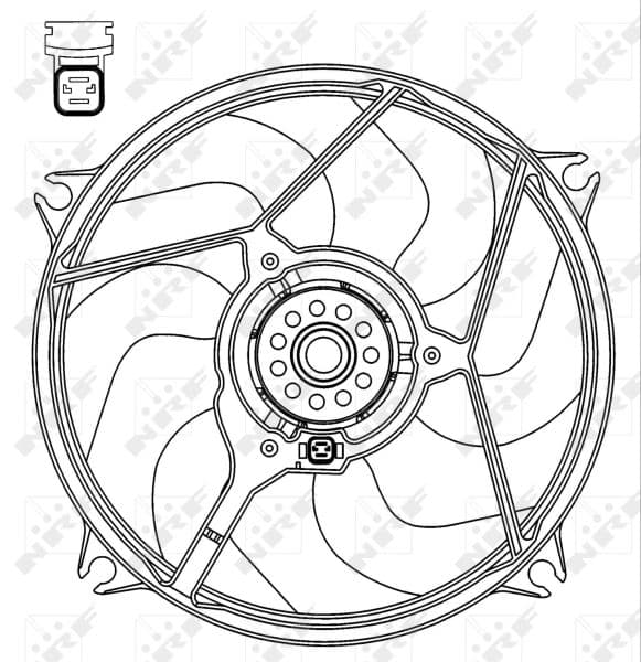 Ventilators, Motora dzesēšanas sistēma NRF 47069 1