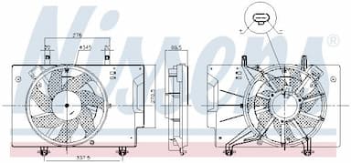 Ventilators, Motora dzesēšanas sistēma NISSENS 85810 6