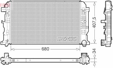 Radiators, Motora dzesēšanas sistēma DENSO DRM32053 1