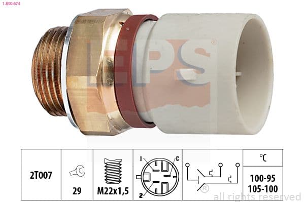 Termoslēdzis, Radiatora ventilators EPS 1.850.674 1