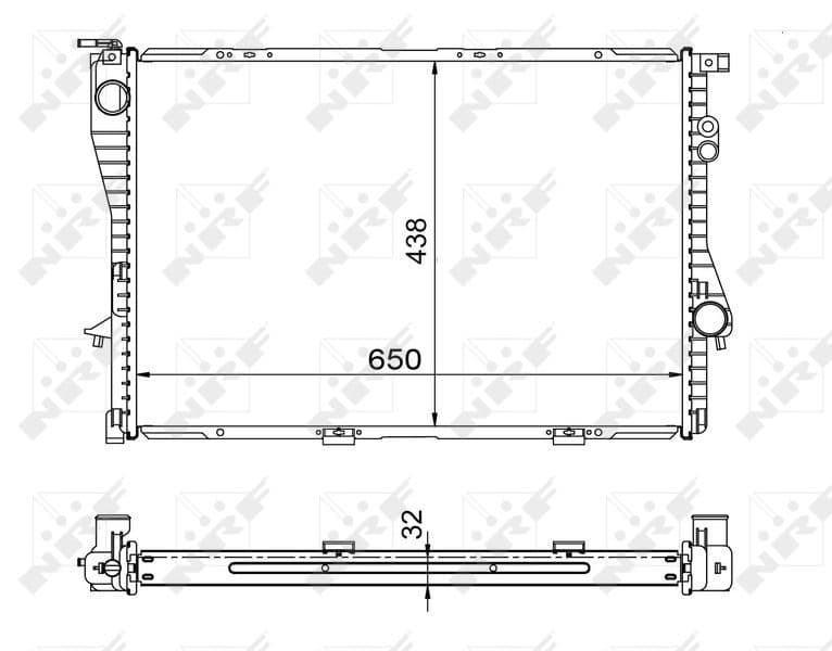 Radiators, Motora dzesēšanas sistēma NRF 53722 1