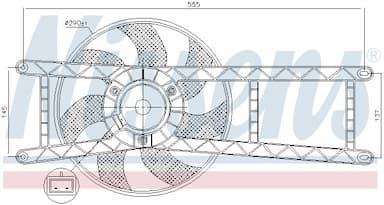 Ventilators, Motora dzesēšanas sistēma NISSENS 85145 6