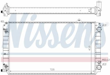 Radiators, Motora dzesēšanas sistēma NISSENS 60239 2