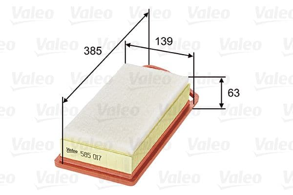 Gaisa filtrs VALEO 585017 1