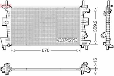 Radiators, Motora dzesēšanas sistēma DENSO DRM10114 1