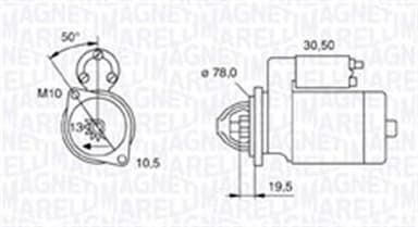 Starteris MAGNETI MARELLI 063721158010 1