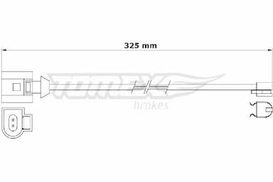 Indikators, Bremžu uzliku nodilums TOMEX Brakes TX 31-26 1