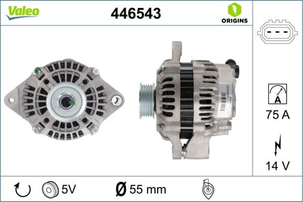 Ģenerators VALEO 446543 1