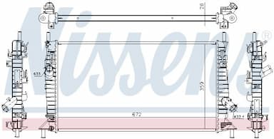 Radiators, Motora dzesēšanas sistēma NISSENS 62017A 2