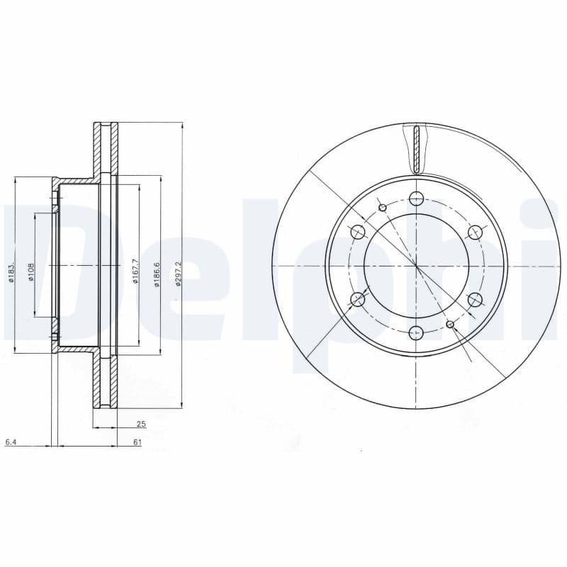 Bremžu diski DELPHI BG4211C 1