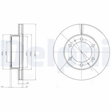 Bremžu diski DELPHI BG4211C 1