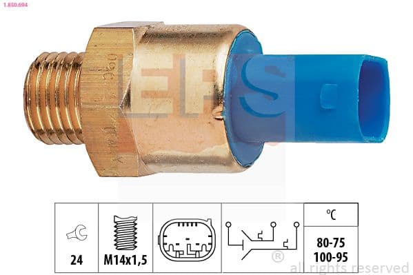 Termoslēdzis, Radiatora ventilators EPS 1.850.694 1