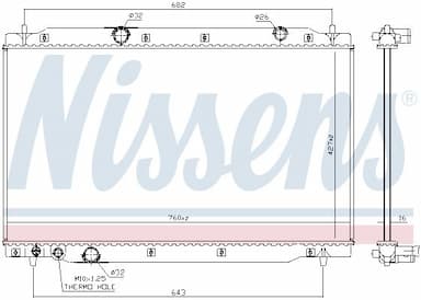 Radiators, Motora dzesēšanas sistēma NISSENS 606699 5