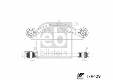 Neatkarīgās balstiekārtas svira, Riteņa piekare FEBI BILSTEIN 179409 3