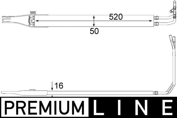 Eļļas radiators, Stūres vadība MAHLE CLC 10 000P 1