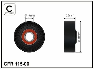 Parazīt-/Vadrullītis, Ķīļrievu siksna CAFFARO 115-00 1