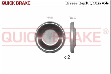 Vāks, Riteņa rumbas gultnis QUICK BRAKE 9826K 1