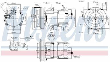 Kompresors, Gaisa kond. sistēma NISSENS 89190 7